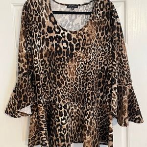 Slinky Brand Leopard Print Top